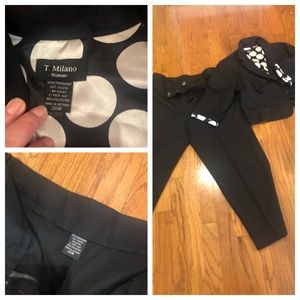 Ladies T. Milano Suit with 3/4 Sleeve Blazer